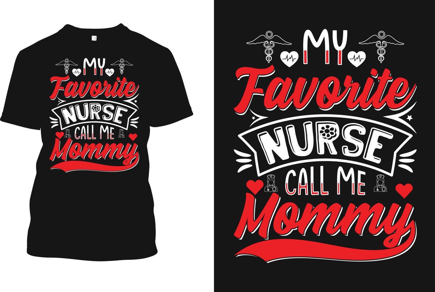 Nurse and Nicu Nurse t shirt design vector