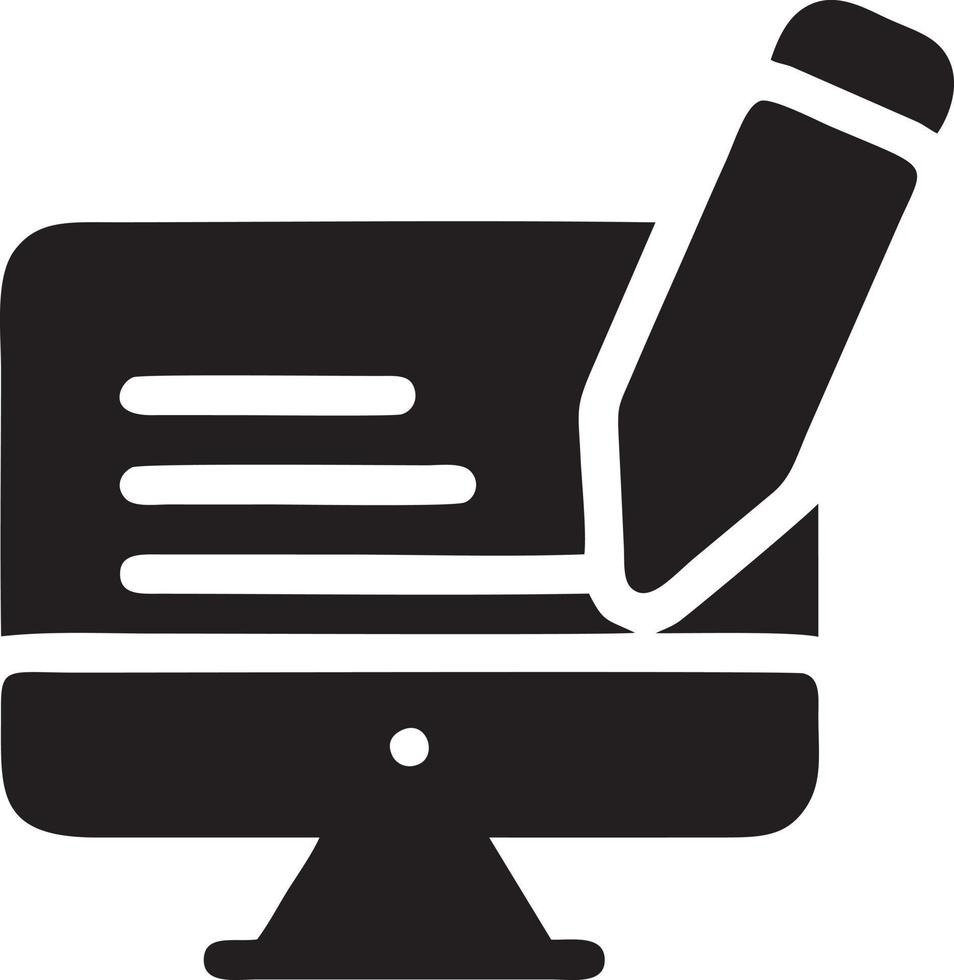 writing pen icon symbol in white background. Illustration of the sign pencil symbol vector image. EPS 10.