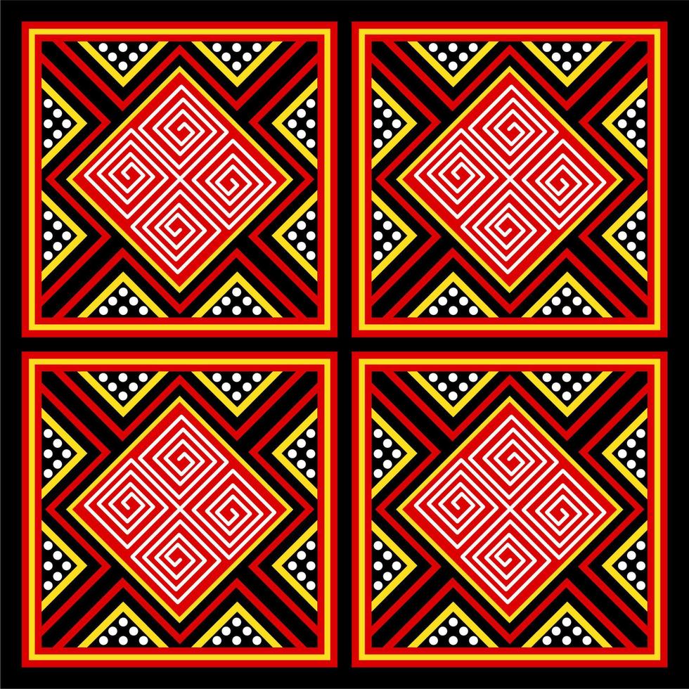 Ethnic pattern from Toraja Indonesia. Traditionally applied on wood carving at Toraja's house named Tongkonan. vector