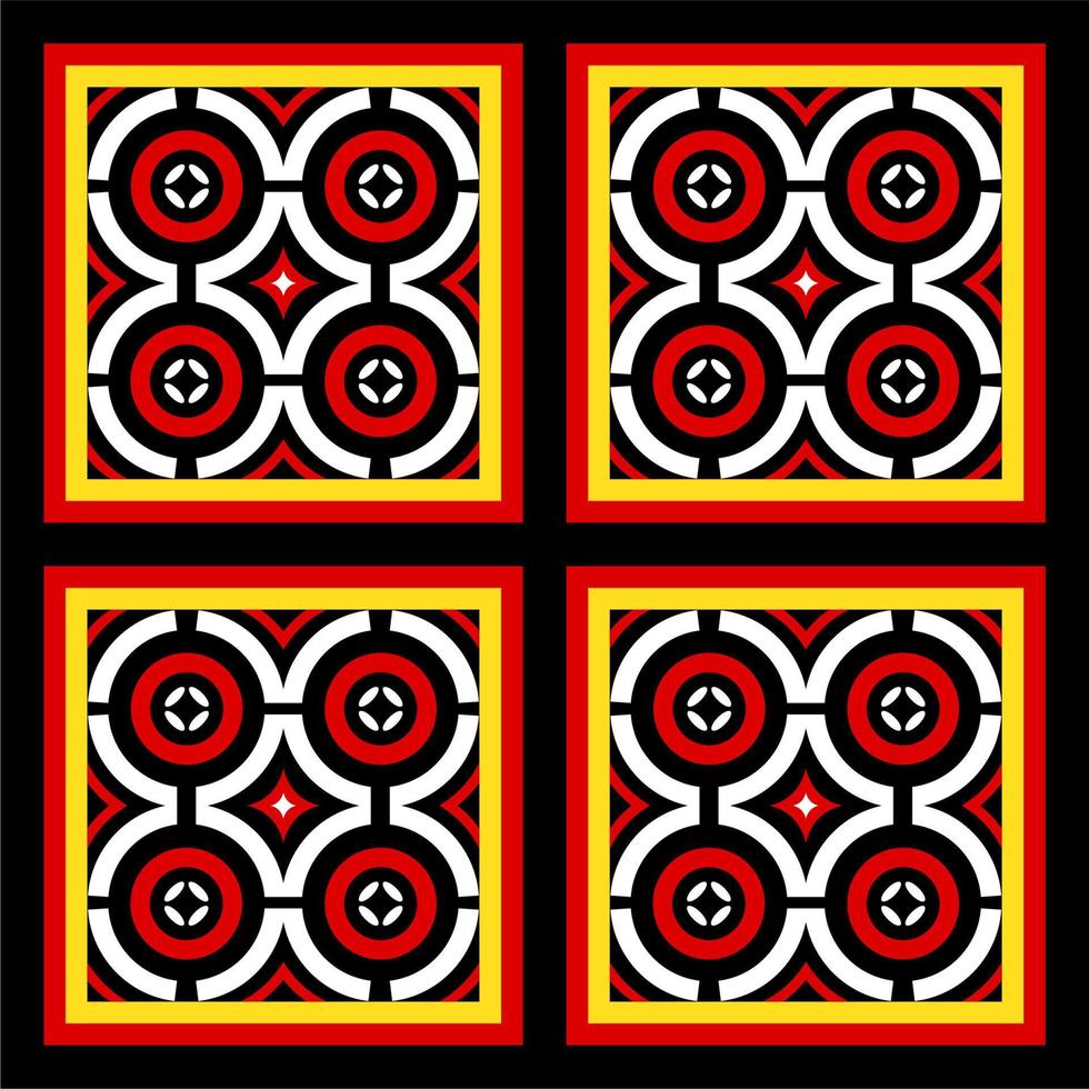 Ethnic pattern from Toraja Indonesia. Traditionally applied on wood carving at Toraja's house named Tongkonan. vector