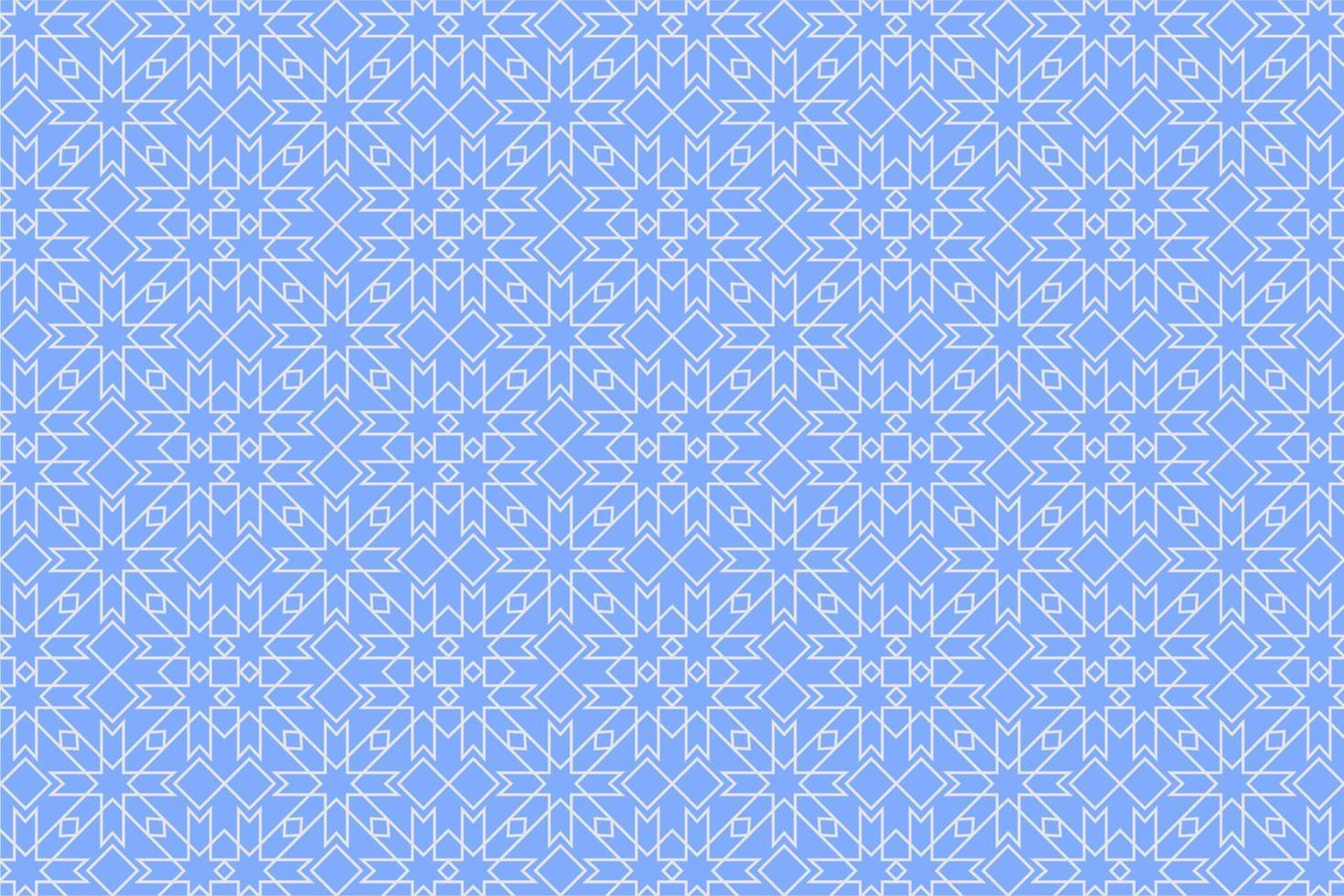 Islamic background in soft blue. Ramadhan kareem background. Eid mubarak background. Seamless geometric background. vector