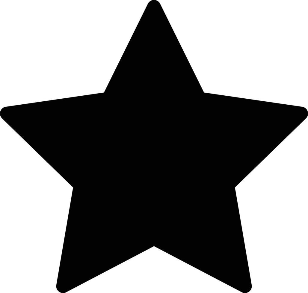 star on black . Black star vector icon