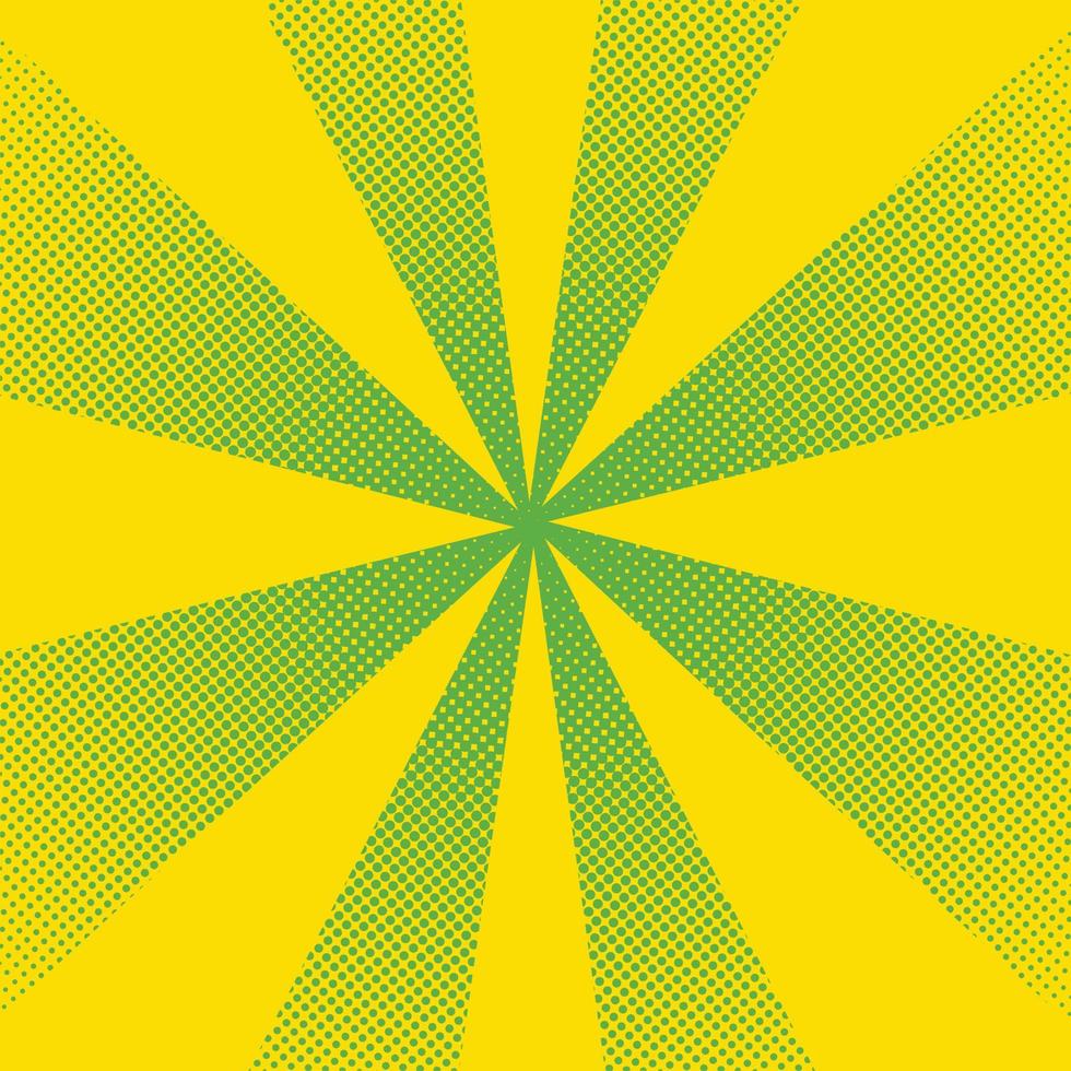 Bright sun rays with yellow dots vector