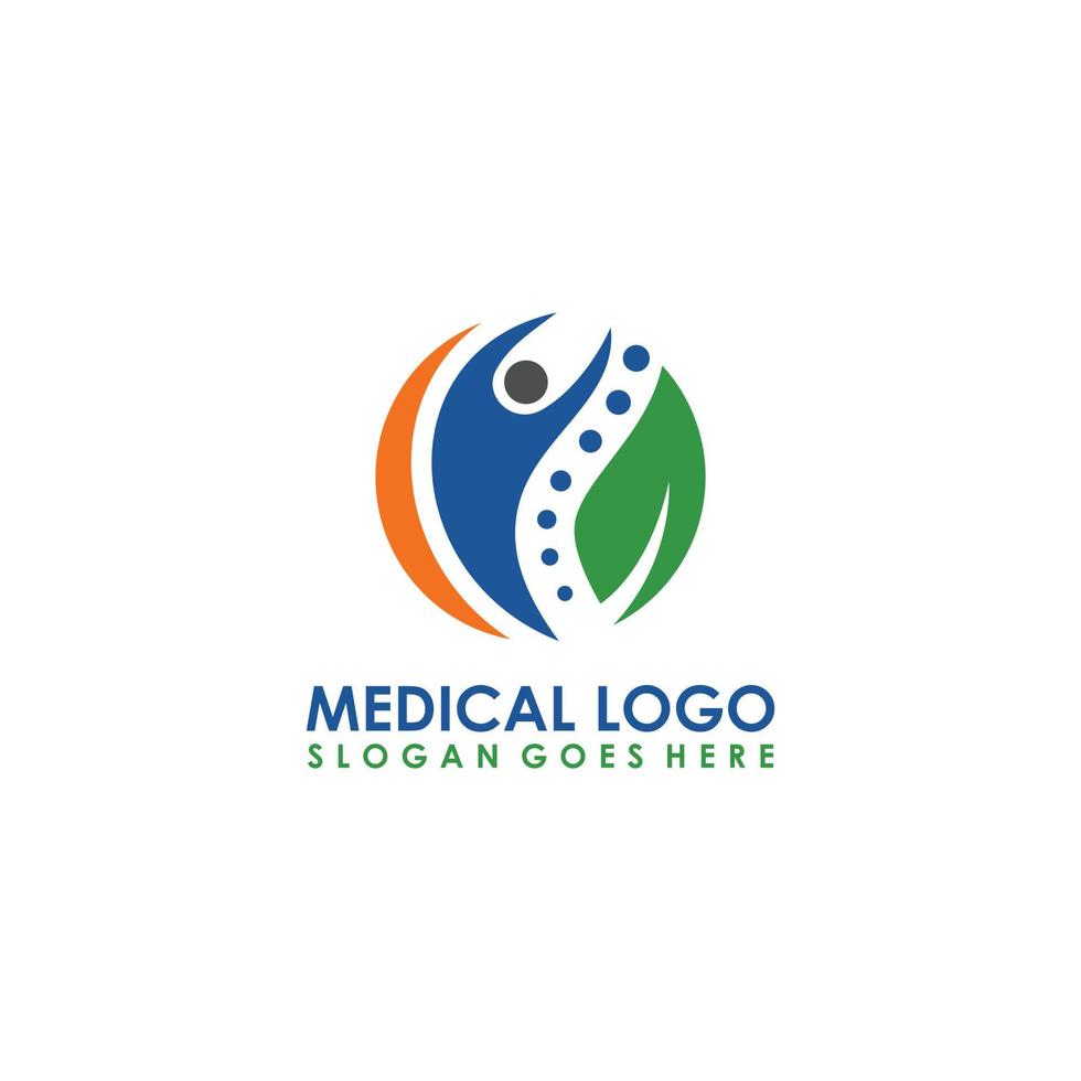 healthcare and medical logo template icon vector