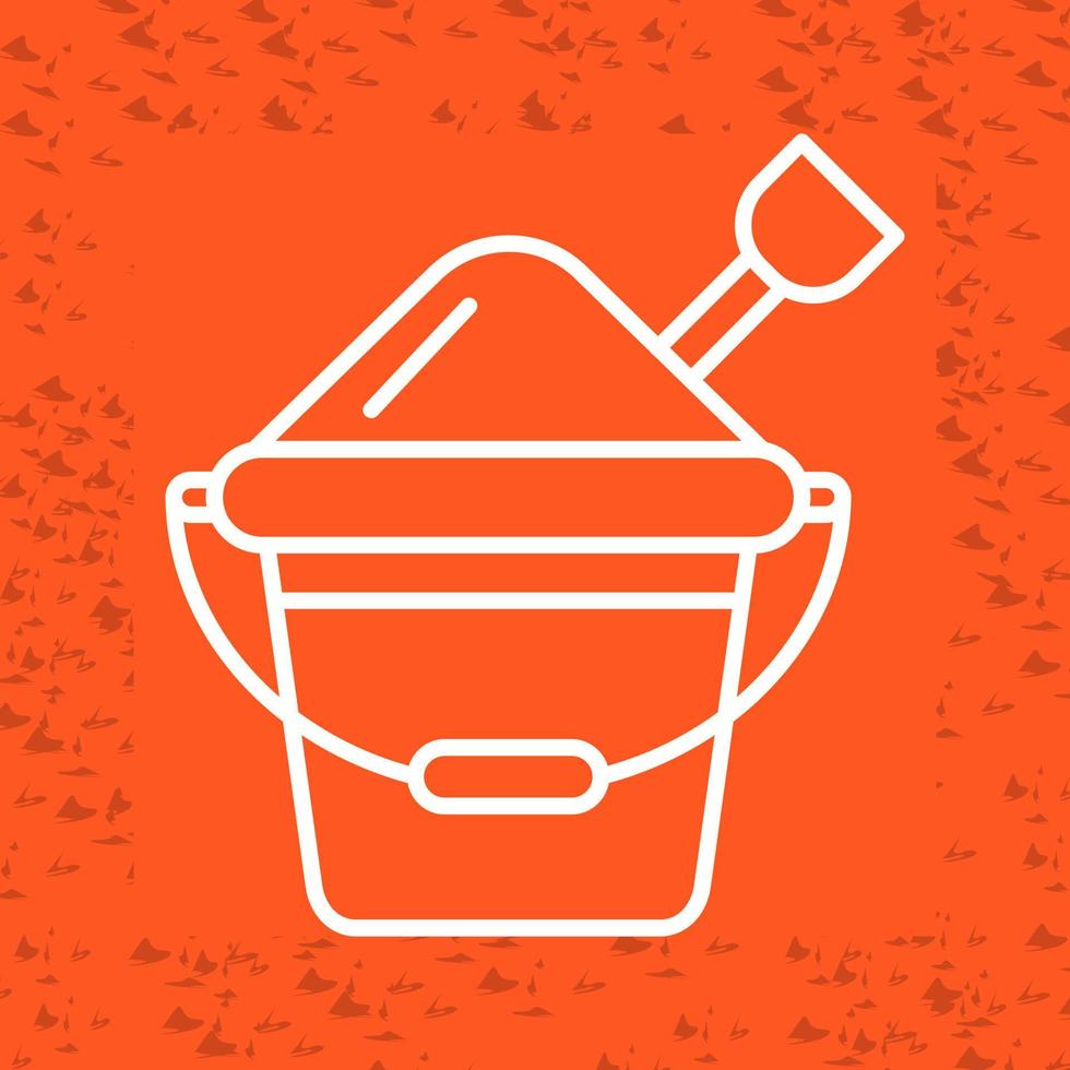 Sand Bucket Vector Icon