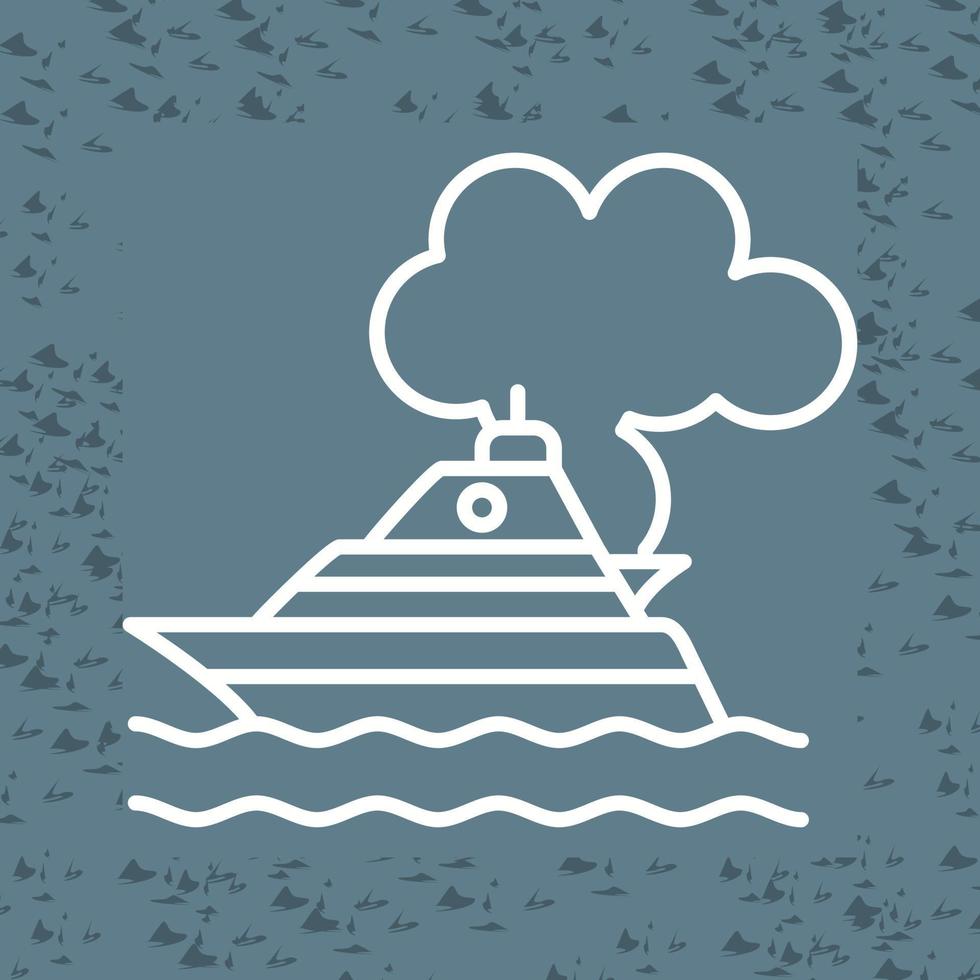 Ship Pollution Vector Icon
