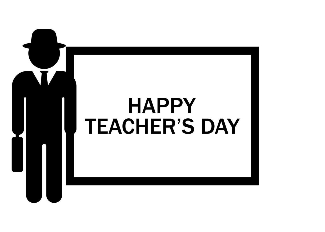 World Teacher's Day. Internatioanl holiday. Greeting card. Vector illustration. EPS 10