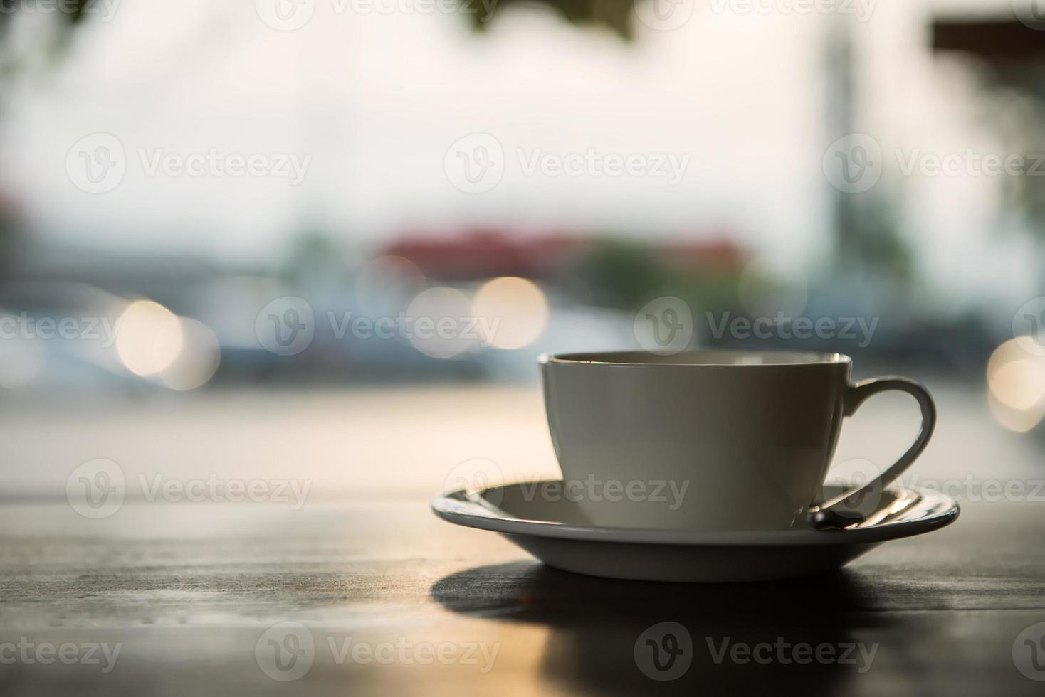 A Cup of latte coffee photo