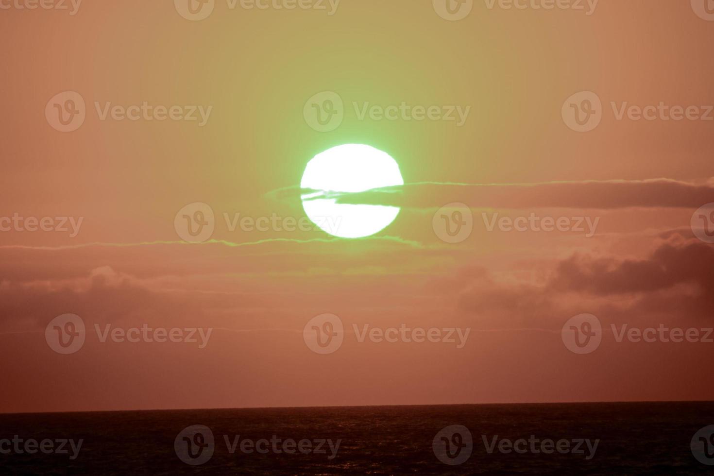 Colourful sunset sky photo