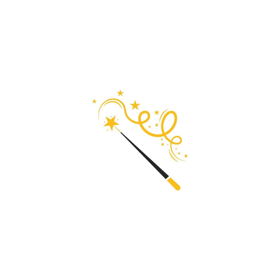 magic wand icon with vector illustration template