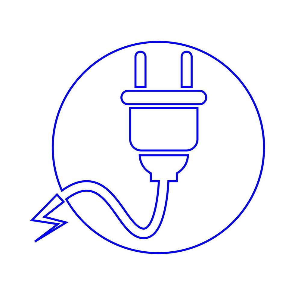 eléctrico tapones icono ilustración vector