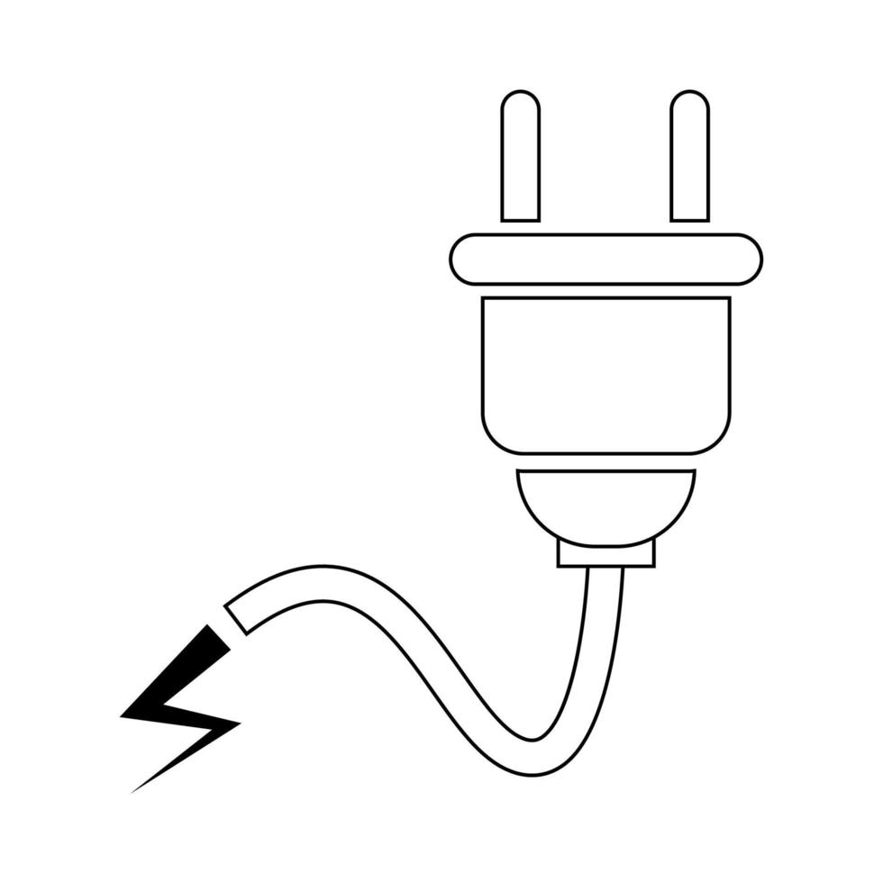 eléctrico tapones icono ilustración vector