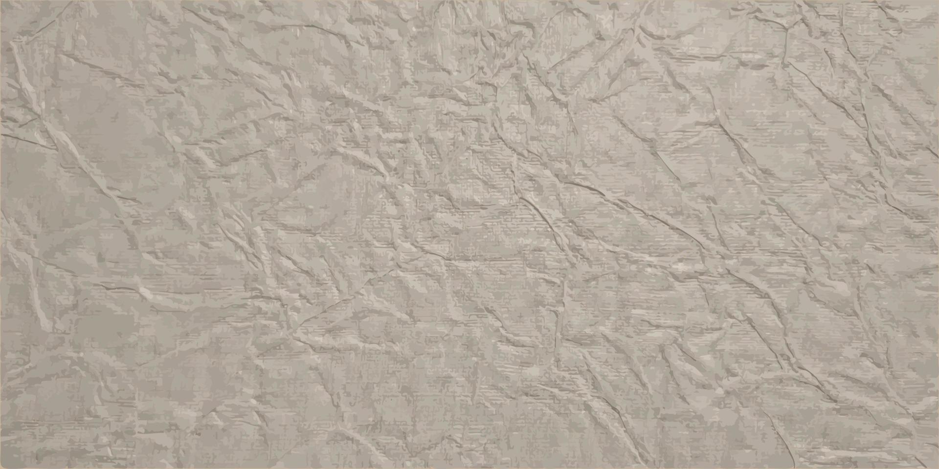 Abstract craft texture of crumpled paper, background and wallpaper. Beige vector illustration.