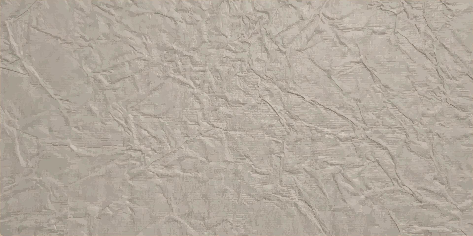 Abstract craft texture of crumpled paper, background and wallpaper. Beige vector illustration.