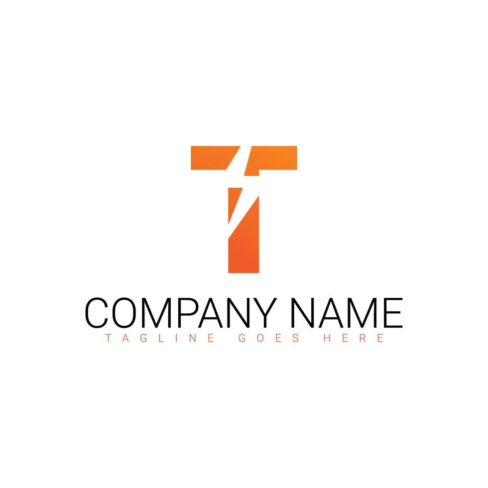 t logo, t letter logo design, t logo template vector