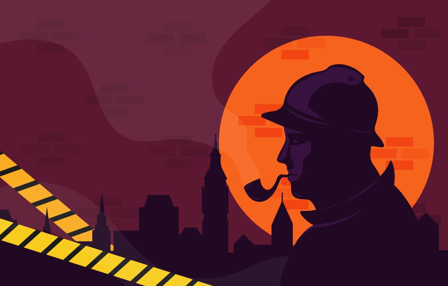 The Great Detective Background vector