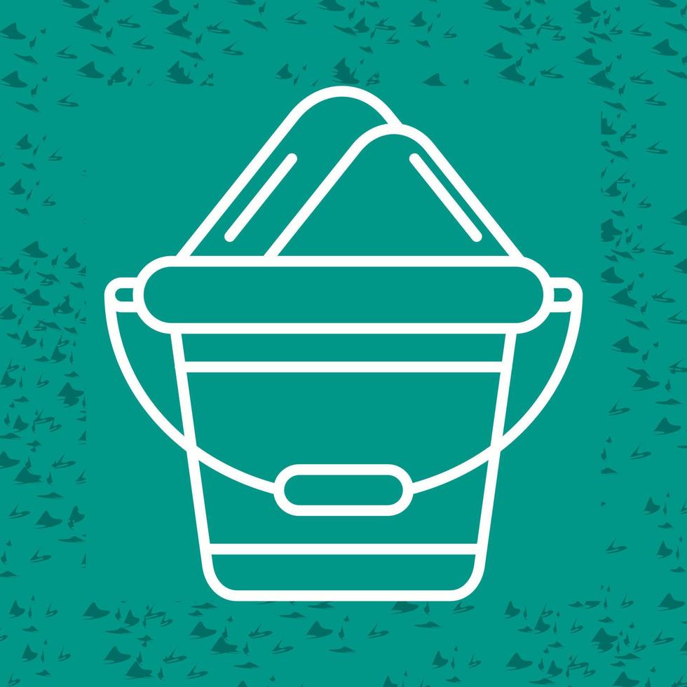 Sand Bucket Vector Icon