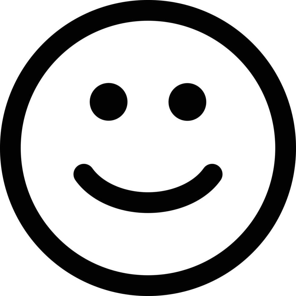 contento cara icono vector . sonrisa icono vector. cara emoticon firmar