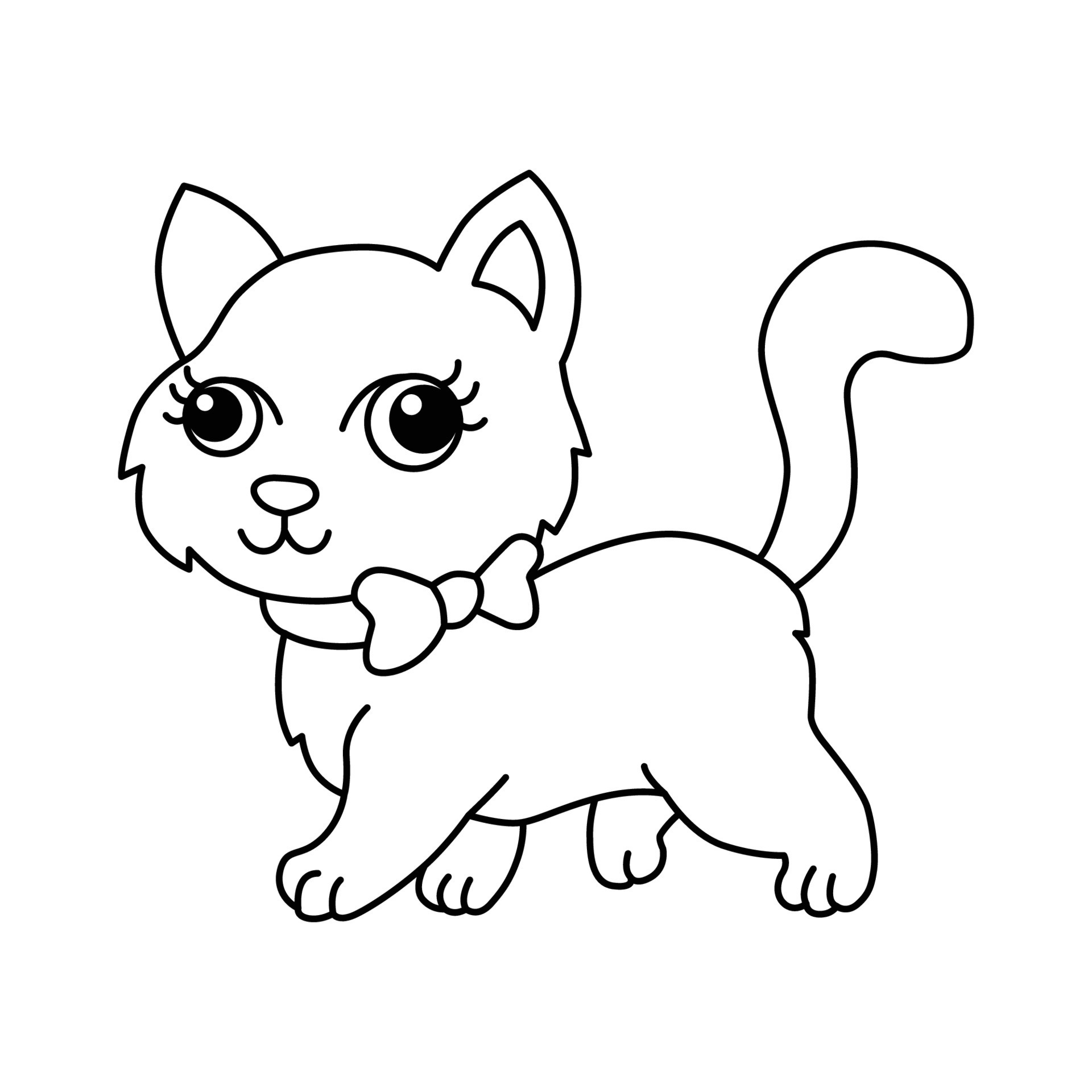 Cat cartoon vector illustration 21893836 Vector Art at Vecteezy