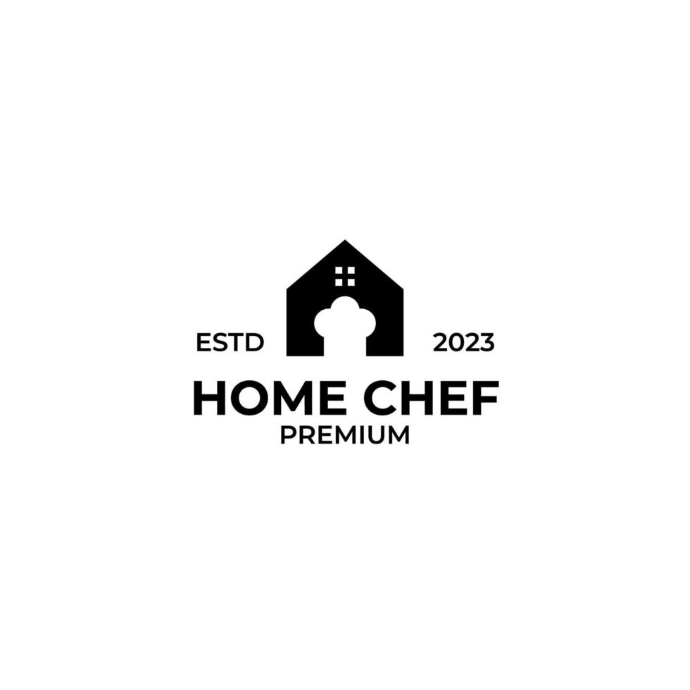 vector cocinero casa logo diseño concepto ilustración idea