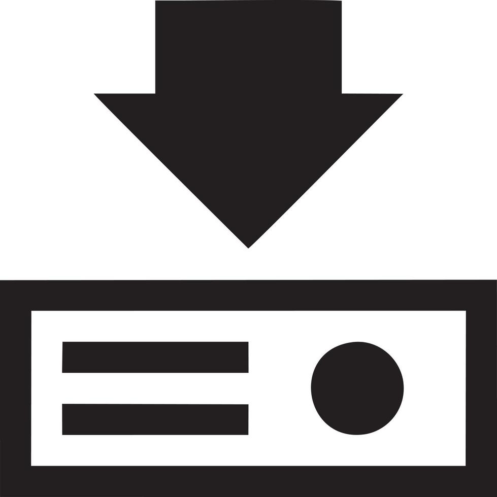 Download icon symbol image vector. Illustration of the down load design. EPS 10 vector