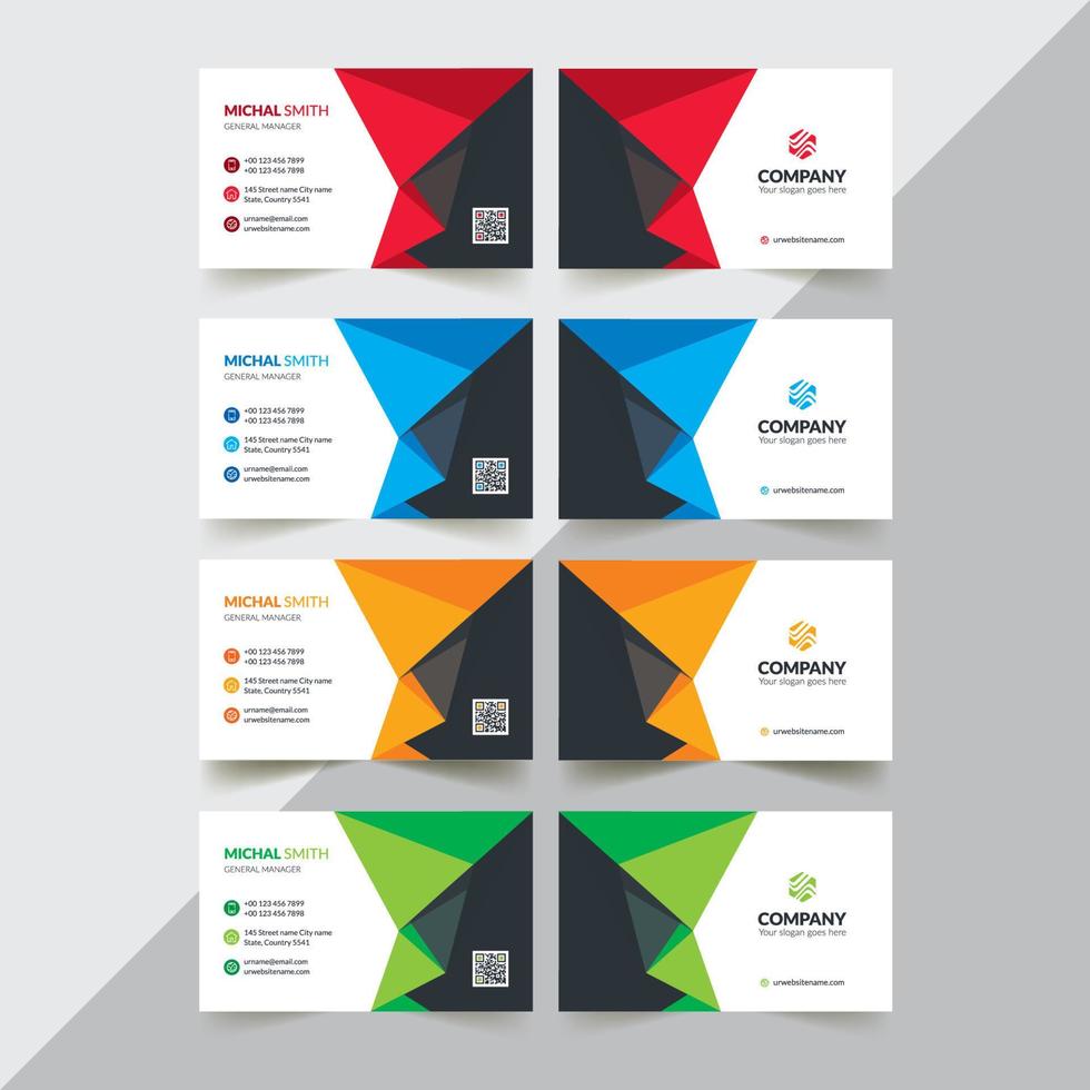 Business Card Template vector