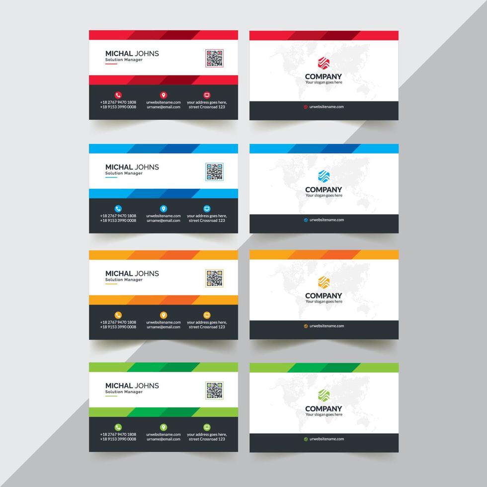 Business Card Template vector