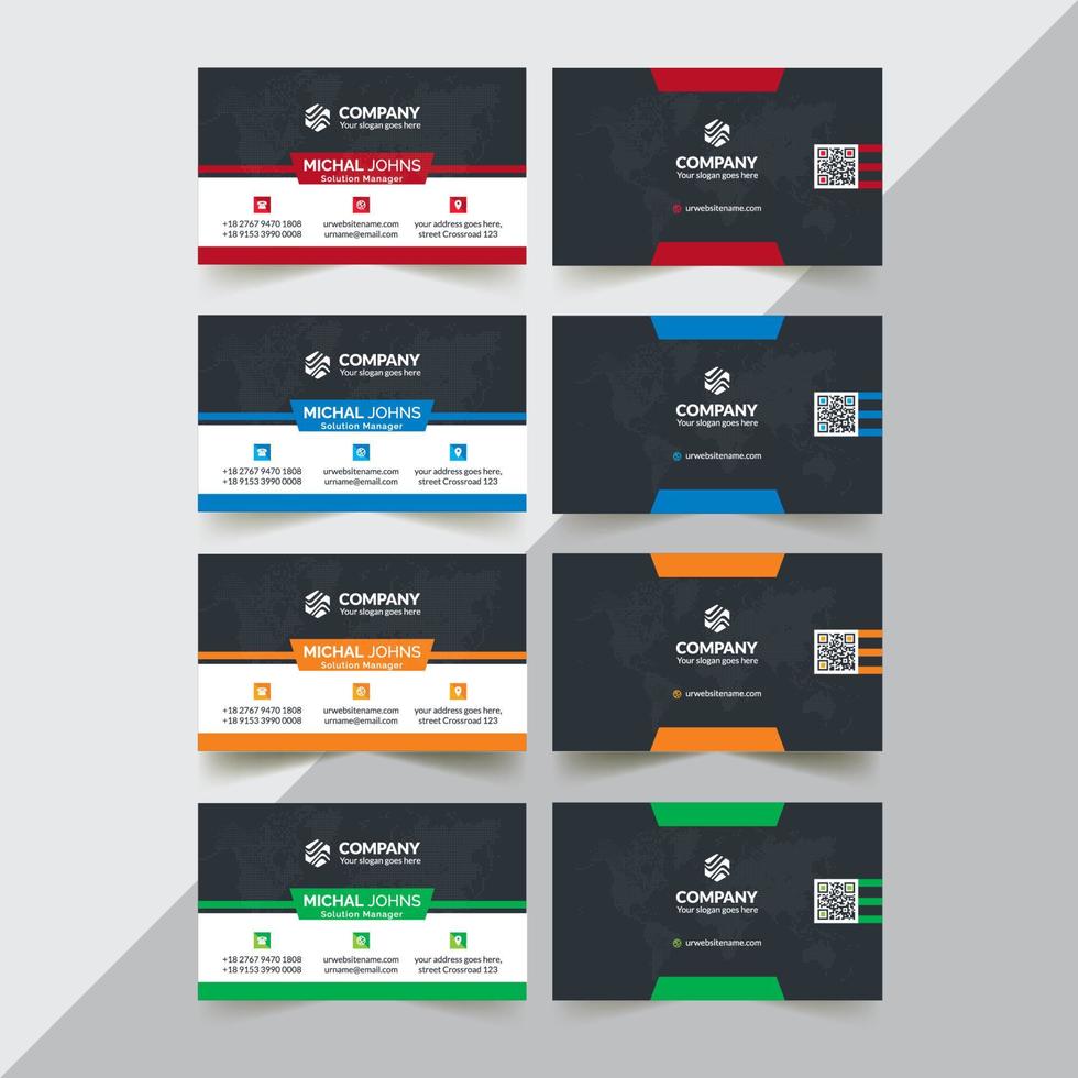 Business Card Template vector