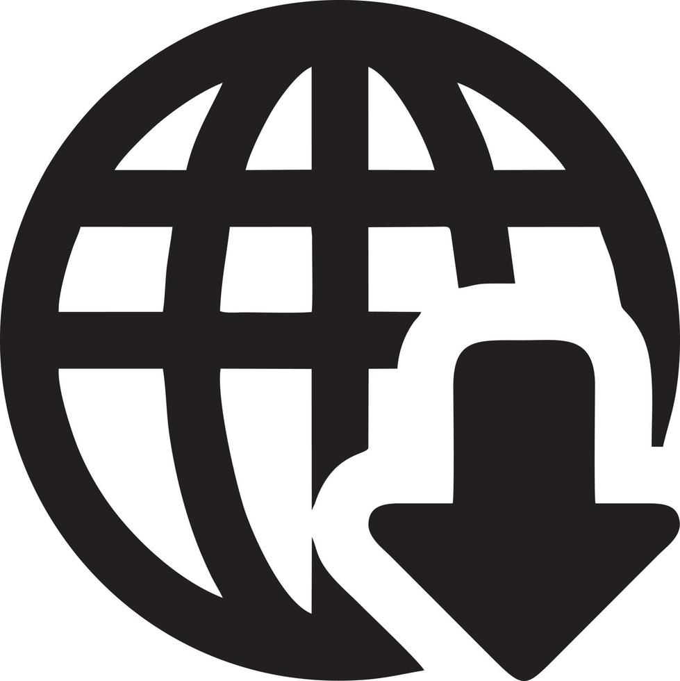 Download icon symbol image vector. Illustration of the down load design. EPS 10 vector
