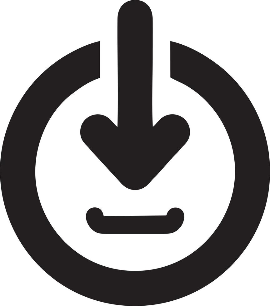 Download icon symbol image vector. Illustration of the down load design. EPS 10 vector