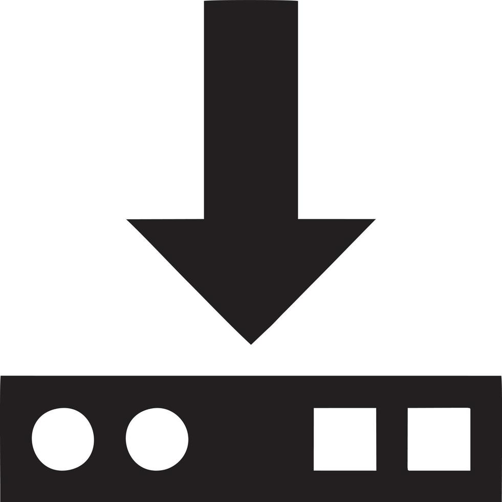 Download icon symbol image vector. Illustration of the down load design. EPS 10 vector