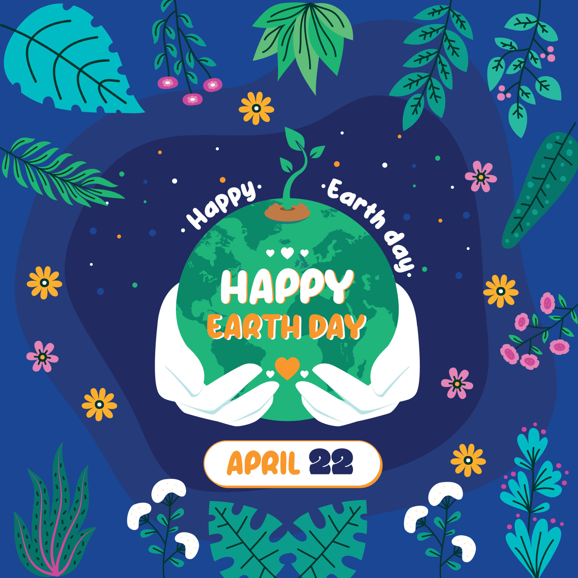 Happy earth day 22 april 2023 21894506 Vector Art at Vecteezy