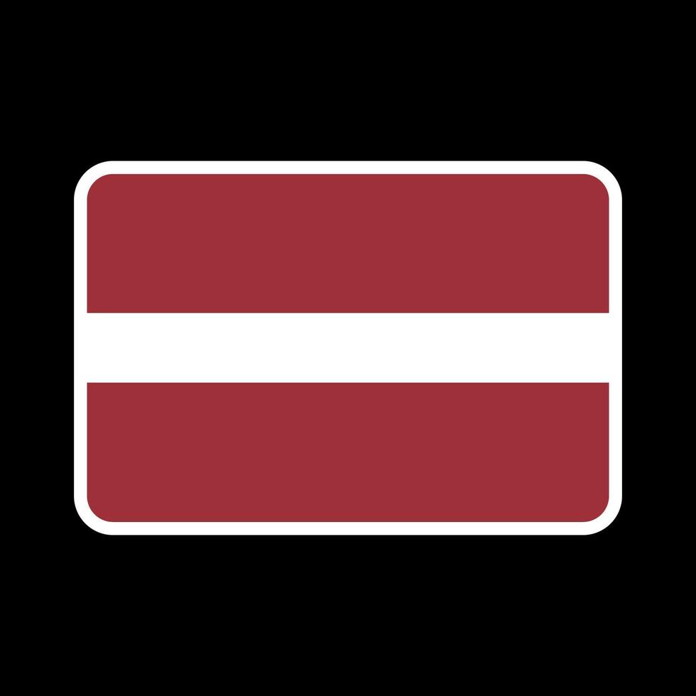 Latvia flag, official colors and proportion. Vector illustration.