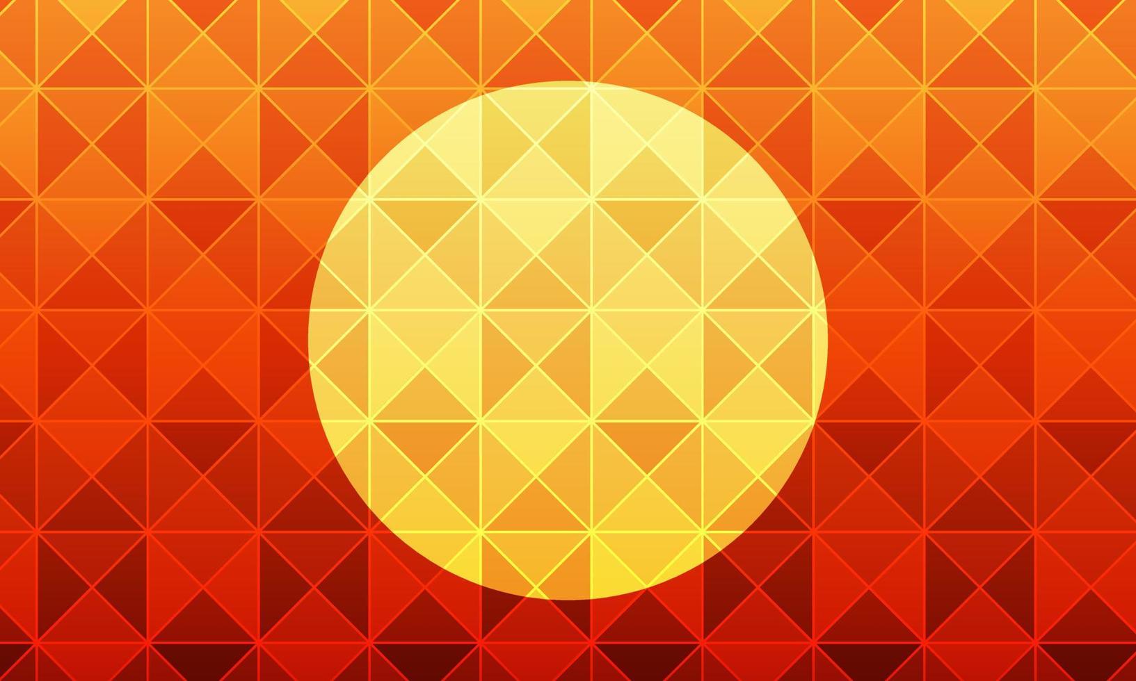 Sunset view polygonal pattern background vector