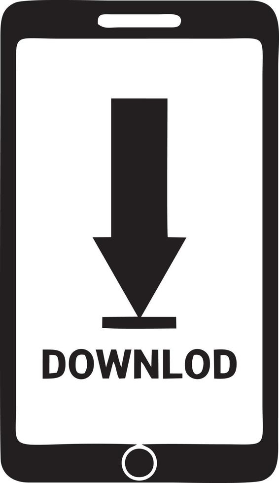 Download icon symbol image vector. Illustration of the down load design. EPS 10 vector