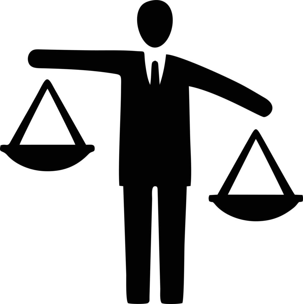 Scale balance icon symbol design, Illustration of the law balance icon vector image. EPS 10