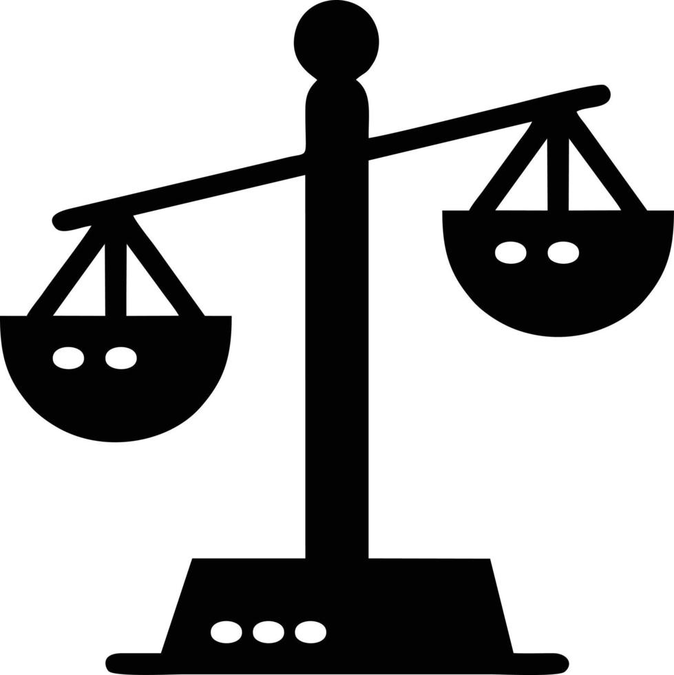 Scale balance icon symbol design, Illustration of the law balance icon vector image. EPS 10