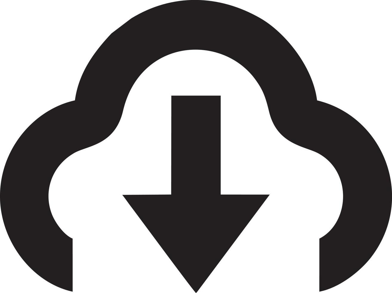 Download icon symbol image vector. Illustration of the down load design. EPS 10 vector