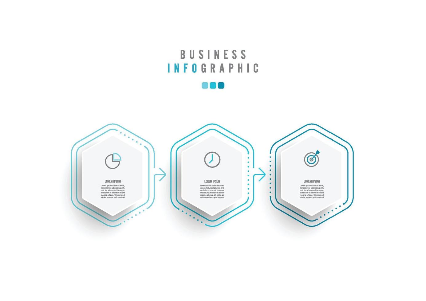 Infographic design template with icons and 3 options or steps. Can be used for process, presentations, layout, banner,info graph. illustrator vector. vector