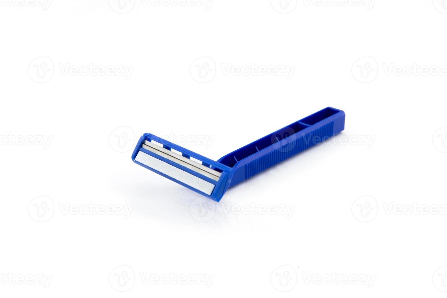 shaving razor on white background photo