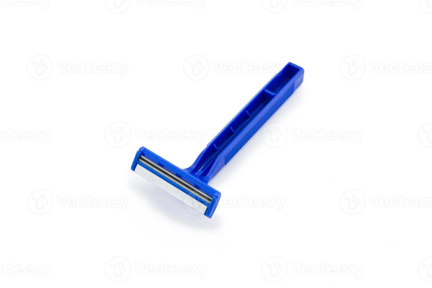 shaving razor on white background photo