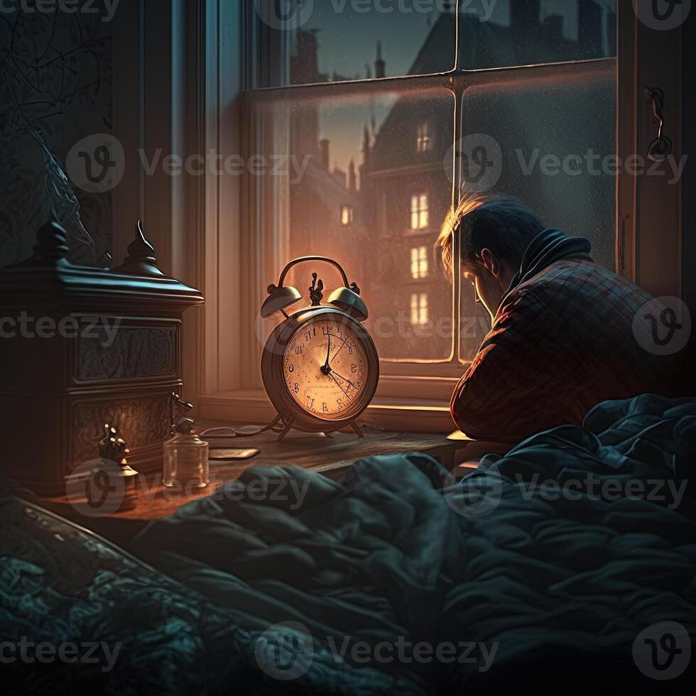 illustration the last hour of your life made with photo