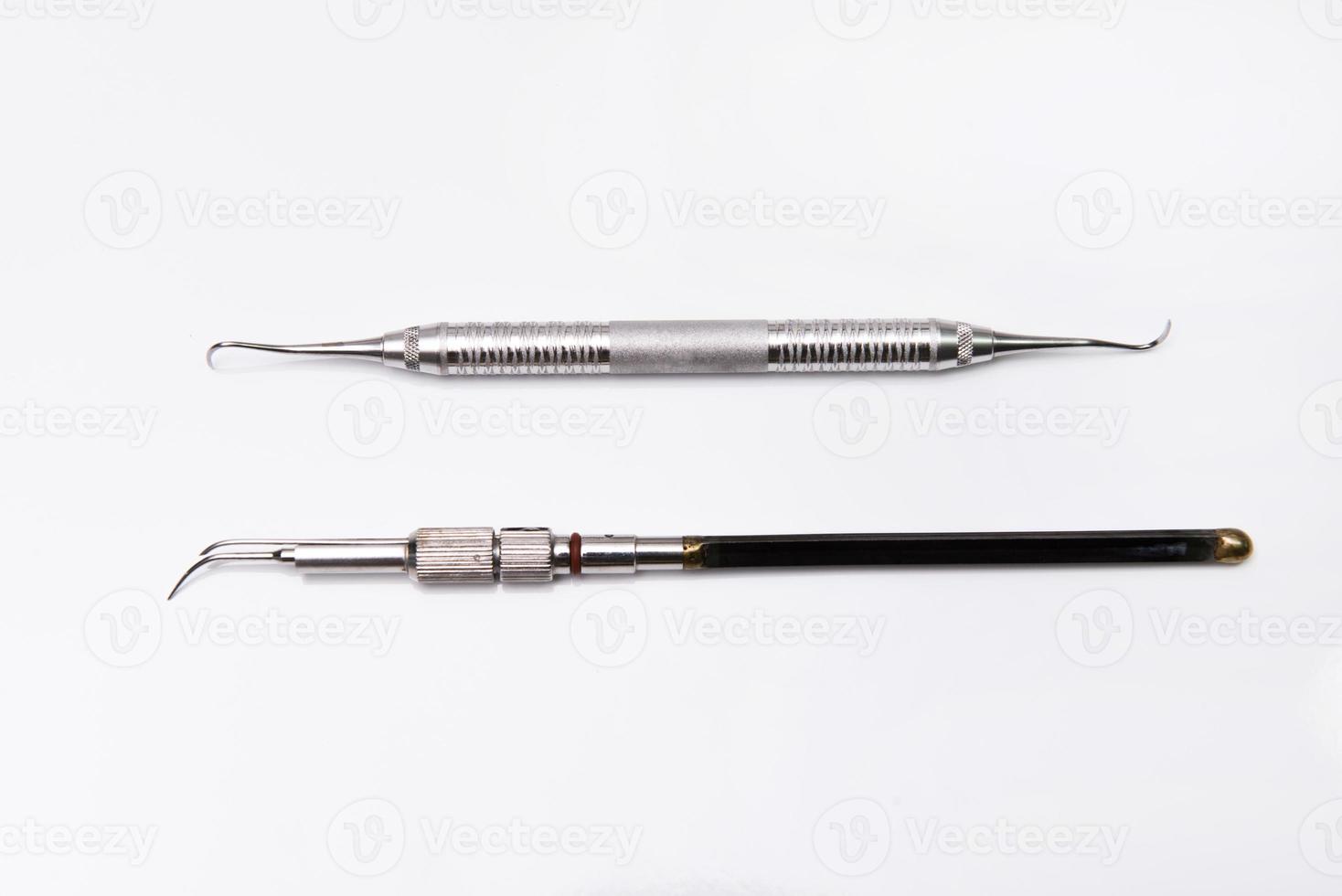 Dental tools in dental clinic photo
