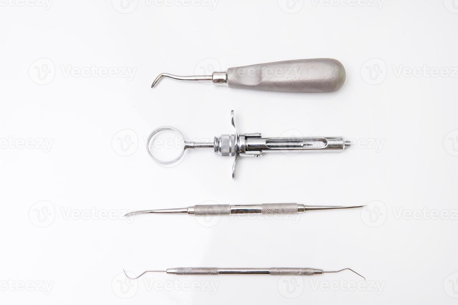 Dental tools in dental clinic photo