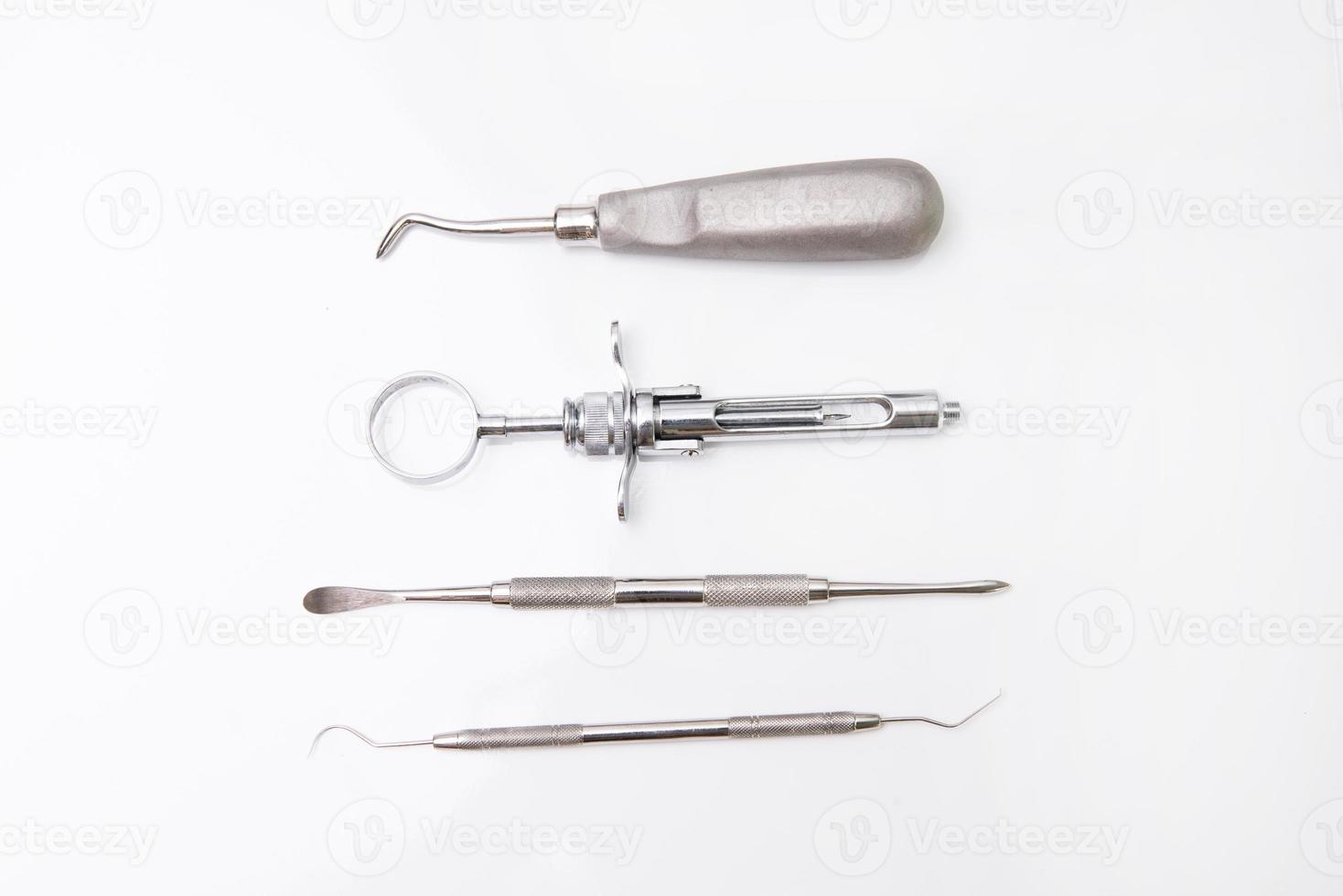 Dental tools in dental clinic photo