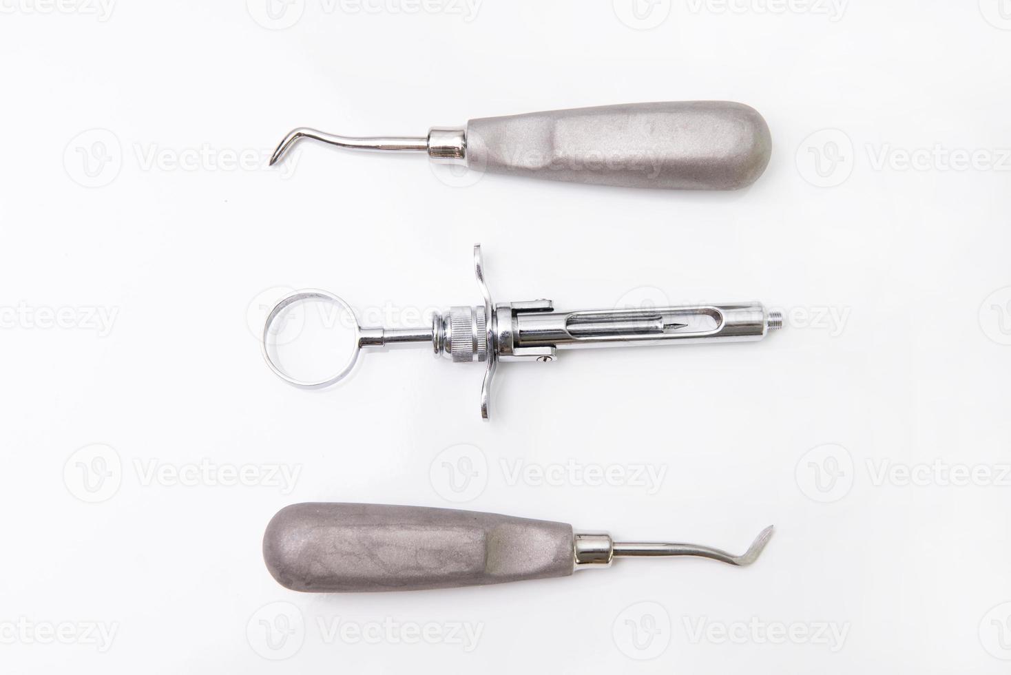 Dental tools in dental clinic photo
