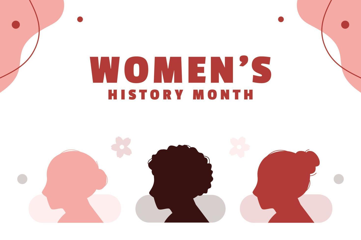 Women's History Month Design For International Moment vector