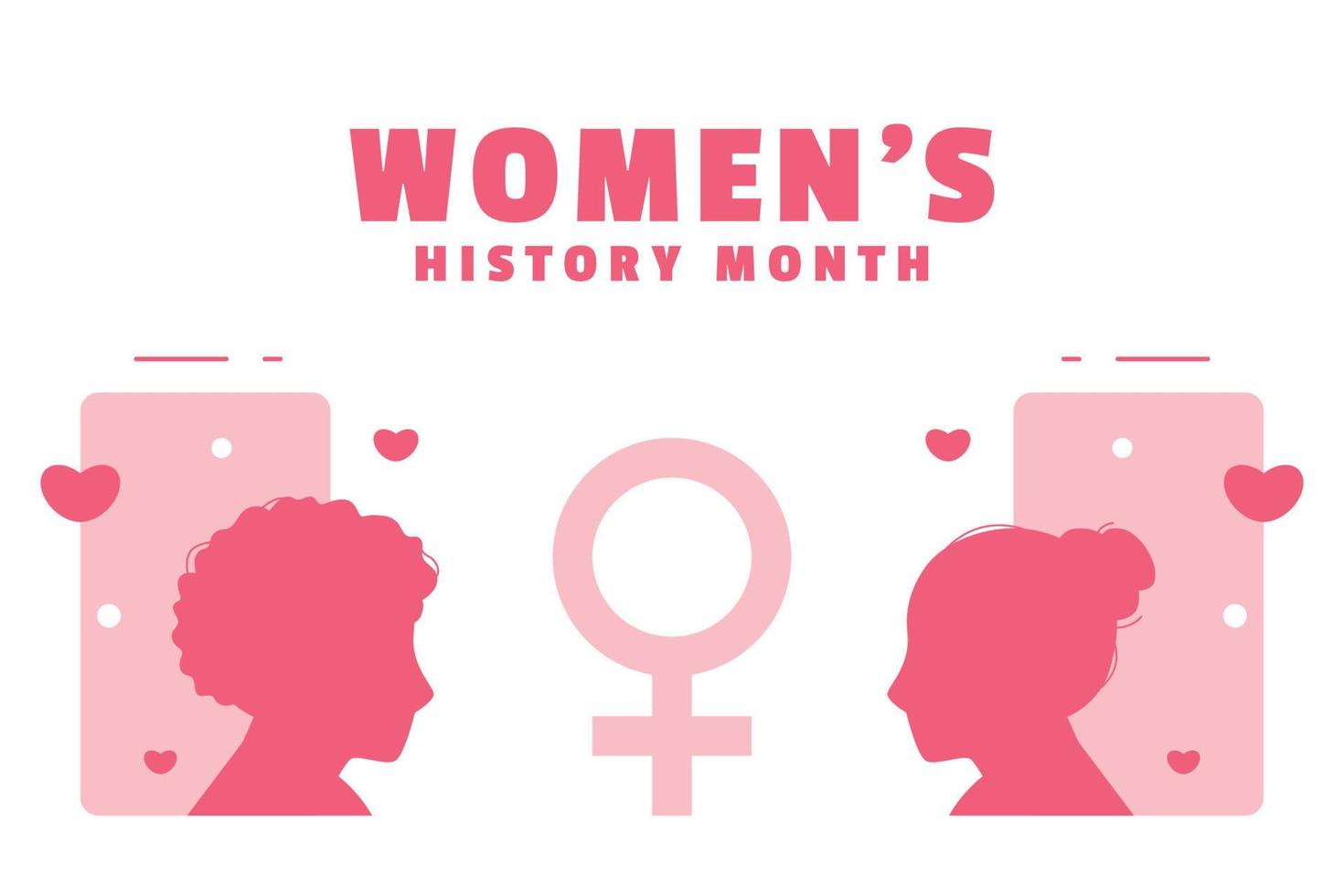 Women's History Month Design For International Moment vector