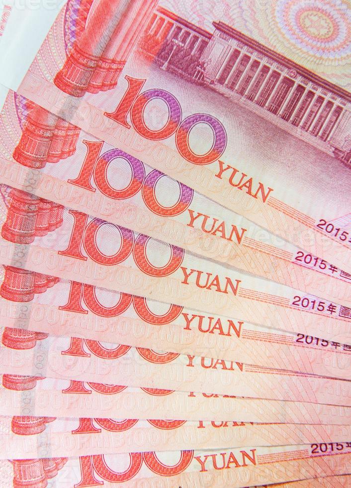 yuan o Rmb, chino moneda foto