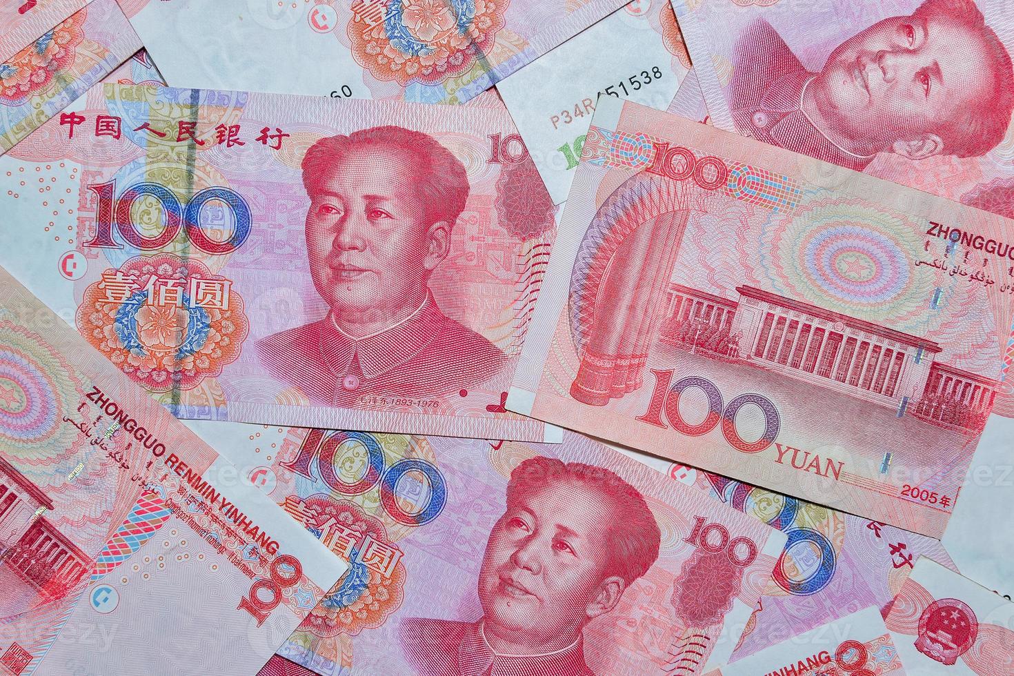 yuan o Rmb, chino moneda foto